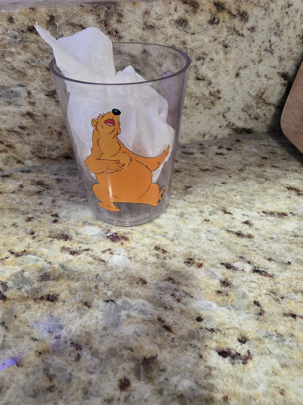 Bear In The Big Blue House Cup Cartoon Bear Acrylic Tumbler in Orange - Picture 3 of 4